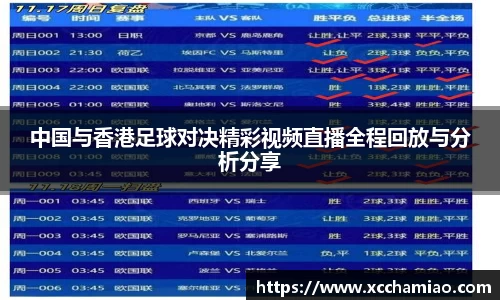 中国与香港足球对决精彩视频直播全程回放与分析分享